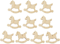 wooden rocking horse ornaments