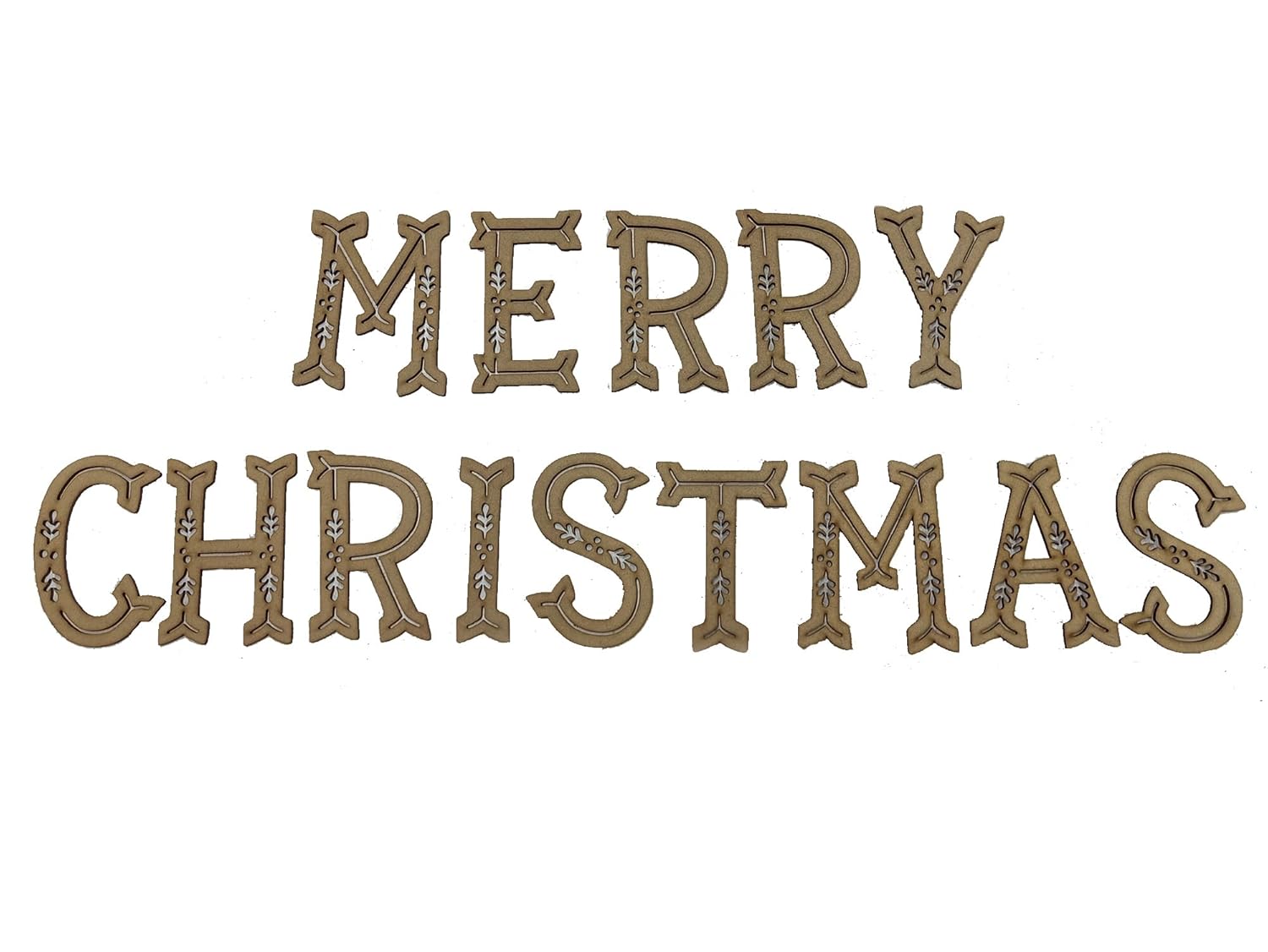 Decorative text 'Merry Christmas' on a white background