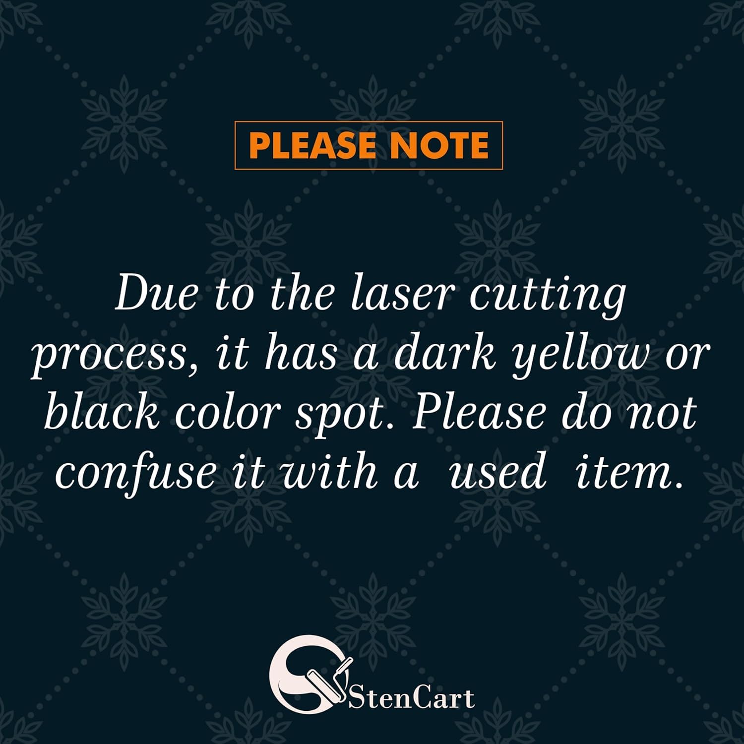 multi-surface stencil template on living room walls