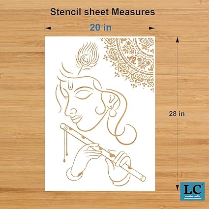 Create stunning Krishna mural artwork with this beautifully