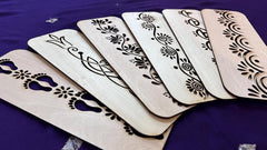 mdf stencil for rangoli powder design
