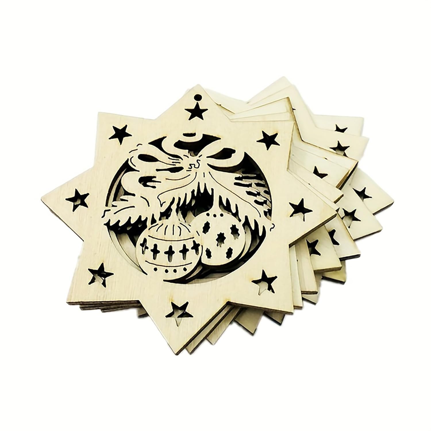 vintage wooden star ornaments diy