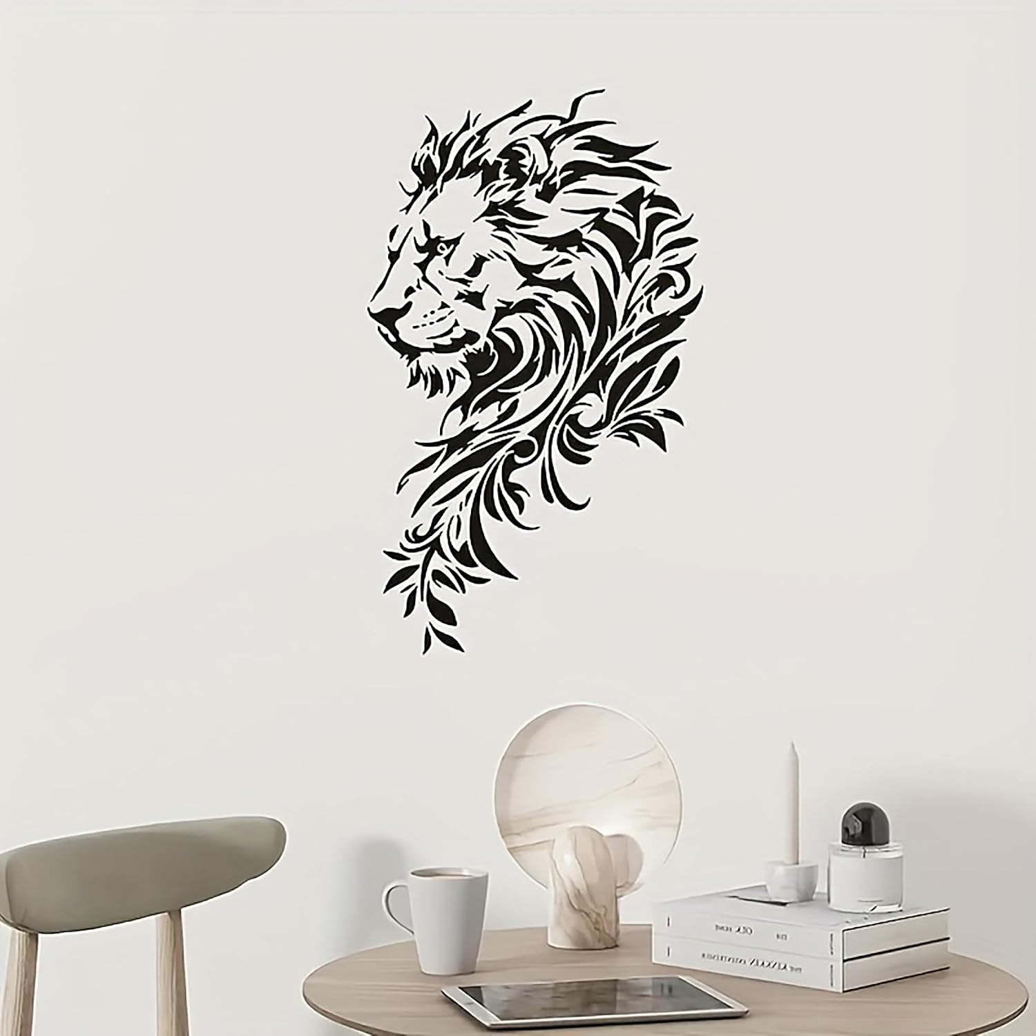 lion face stencil for furniture painting