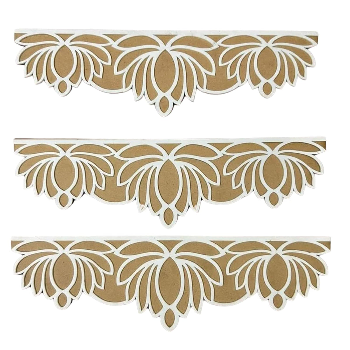 Decorative border designs on a white background