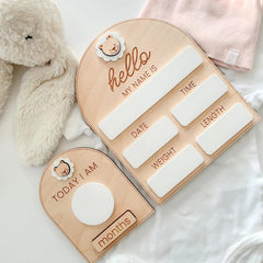 personalized baby milestone cards