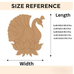 peacock pattern craft board for kids
