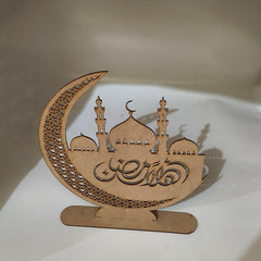 Cliths Ramadan Moon Table Decor Islamic Crescent Eid Mubarak Muslim Festival Display