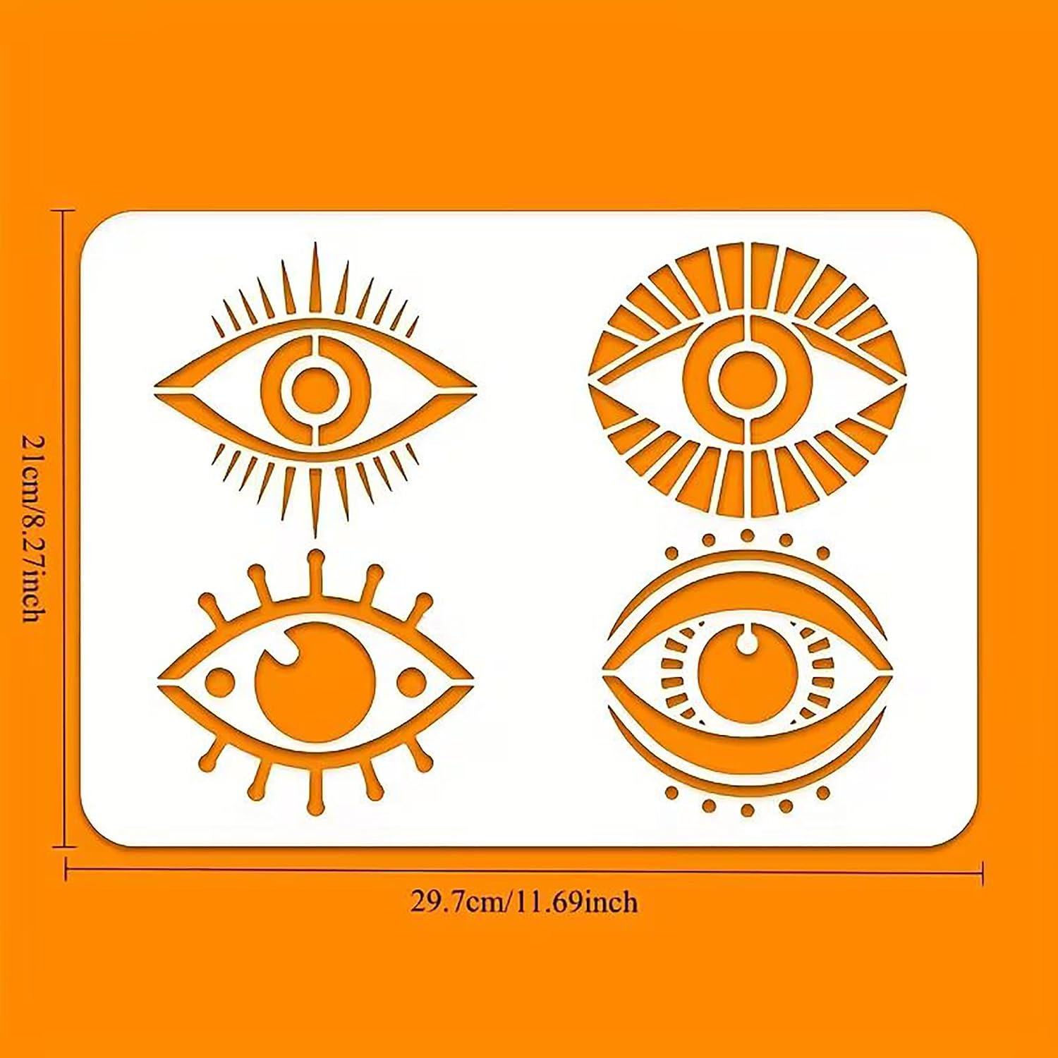 reusable pet eye stencil for painting