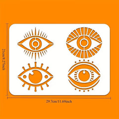 reusable pet eye stencil for painting