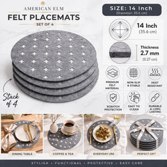 modern kitchen table mats set