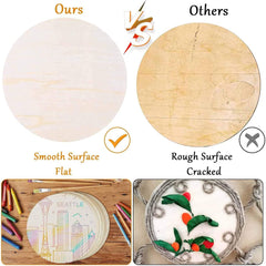 Comparison of smooth surface flat wooden board vs rough surface cracked board with illustrations and text.