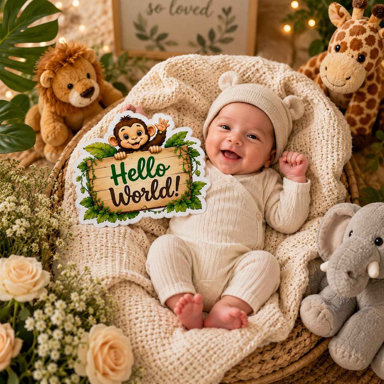 baby first year photo milestone cards