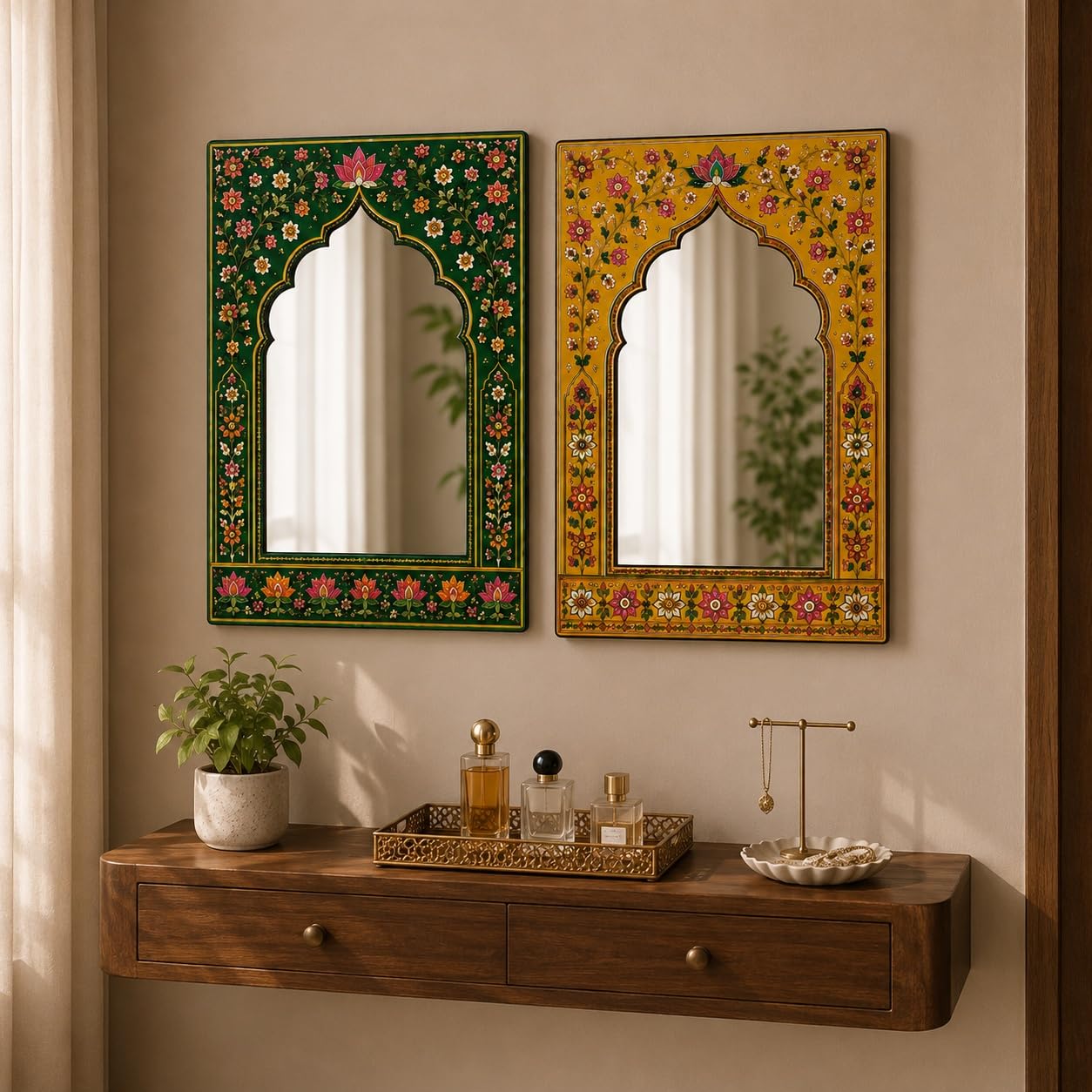 Decorative Arch Mirror Wall Hanging for Home