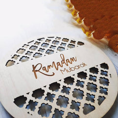 Cliths Ramadan Mubarak Wooden Hanging Sign DIY Islamic Wall Decor Eid Home Decoration Festive Gift