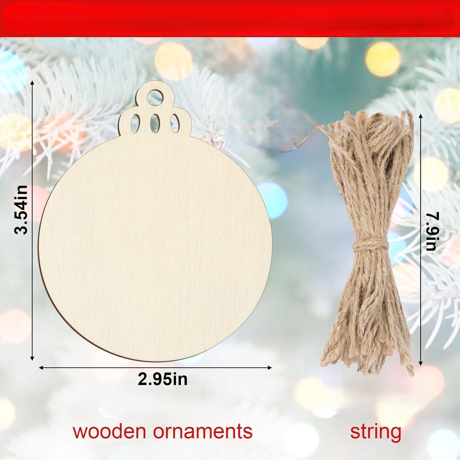 Round Wood Ornaments