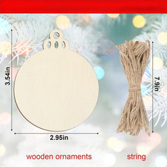 Round Wood Ornaments