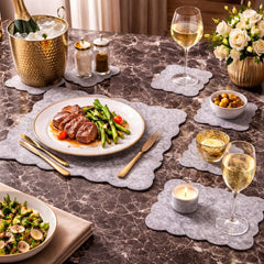 soft felt heat resistant dining placemats