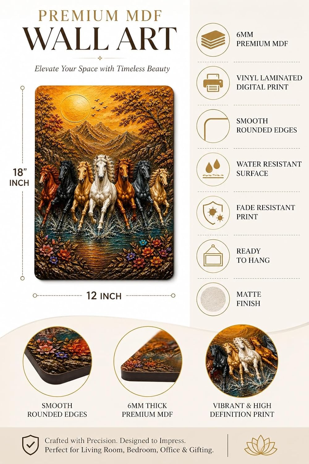 horse wall hanging for living room