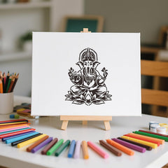 hindu god stencil for wall painting