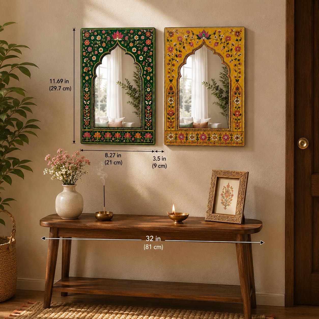 Jharokha Mirror Wall Art for Home Decoration
