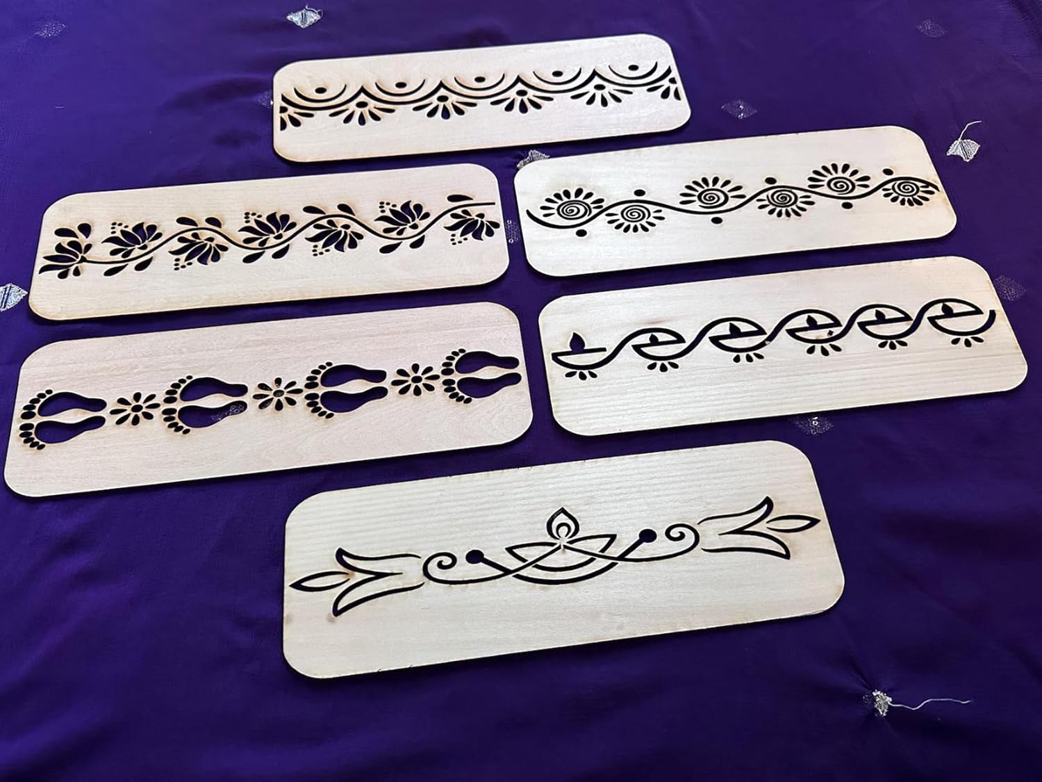 11.5 inch border stencil for craft work
