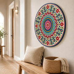 round mandala wall hanging for living room