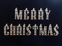 Decorative text 'Merry Christmas' on a black background