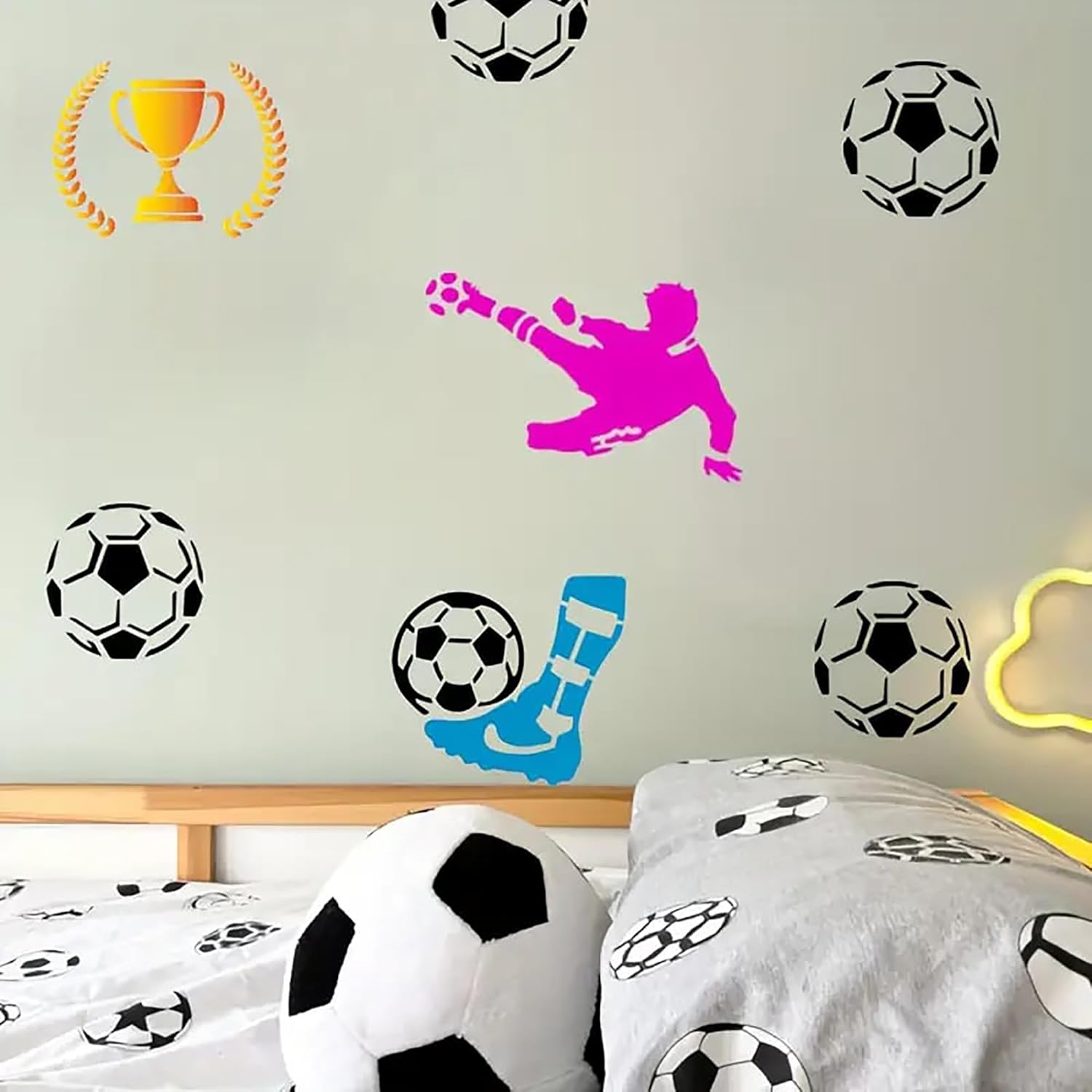reusable soccer stencils