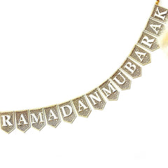 Cliths Ramadan Mubarak Wooden Banner Islamic Wall Decor Eid Arabic Calligraphy Lightweight Hanging