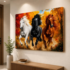 running horse painting for hallway