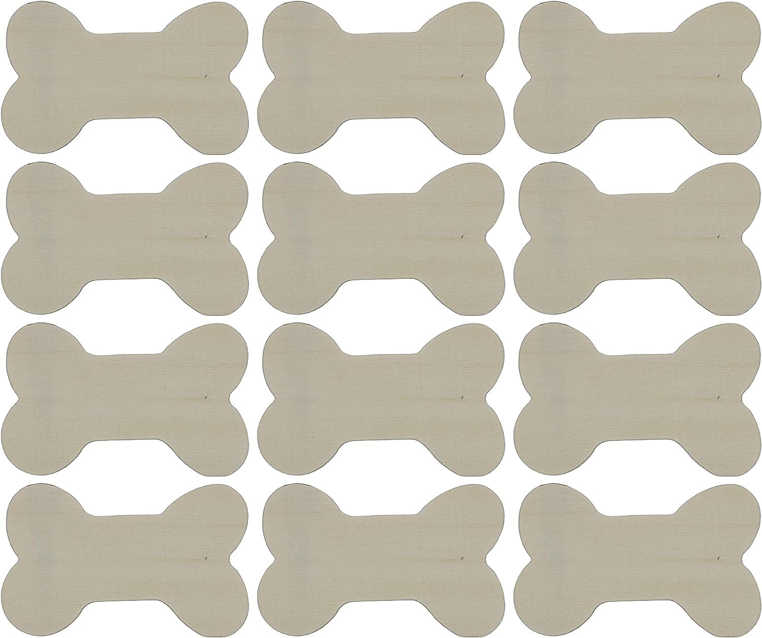 Multiple bone-shaped dog mats arranged in a grid pattern.