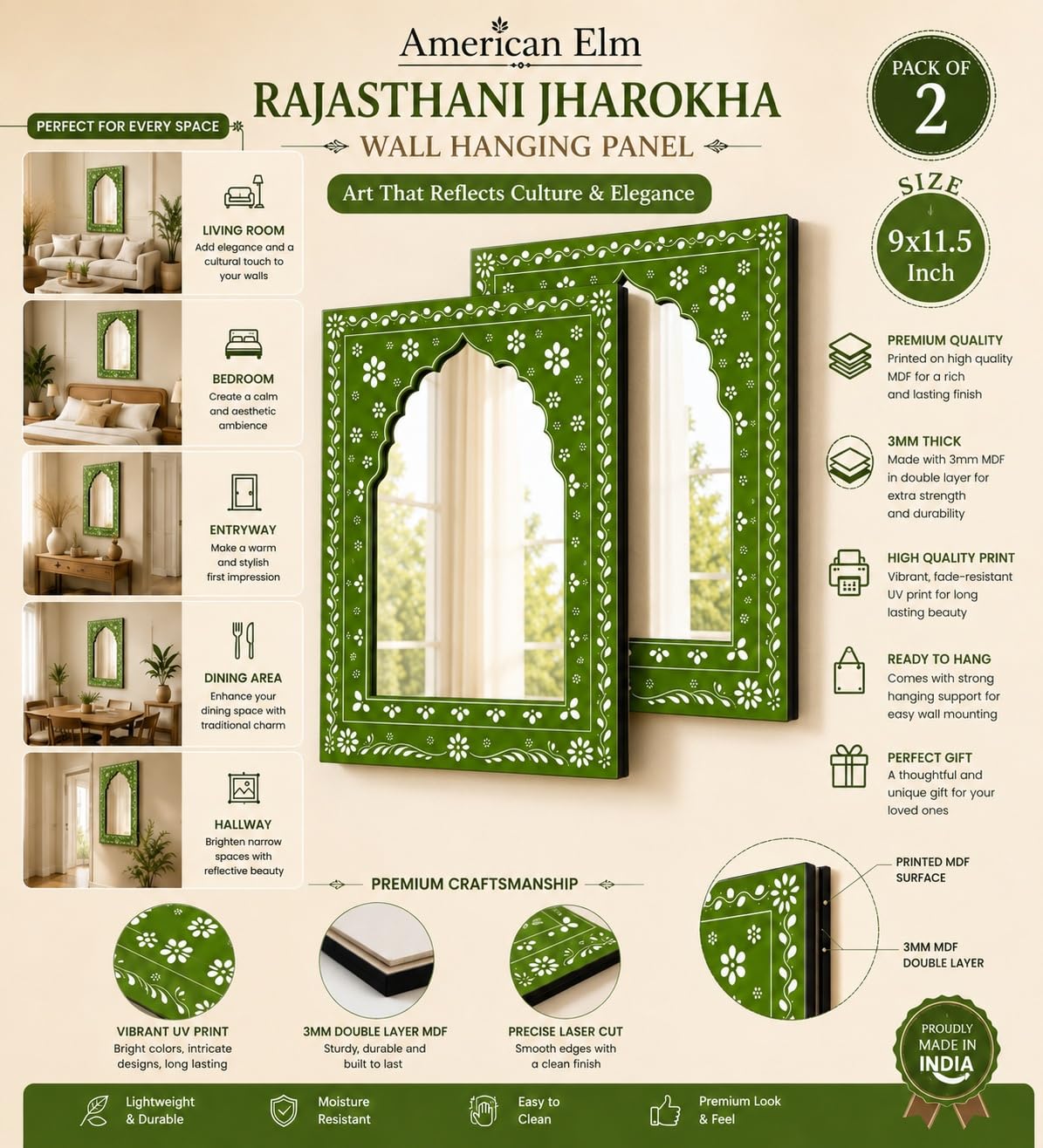 acrylic mirror wall decor for living room