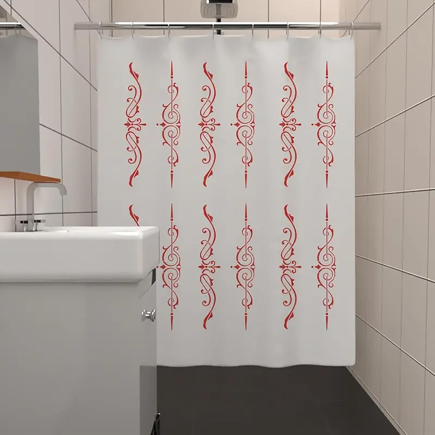 cabinet decor stencil