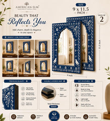 decorative jharokha mirror panel set