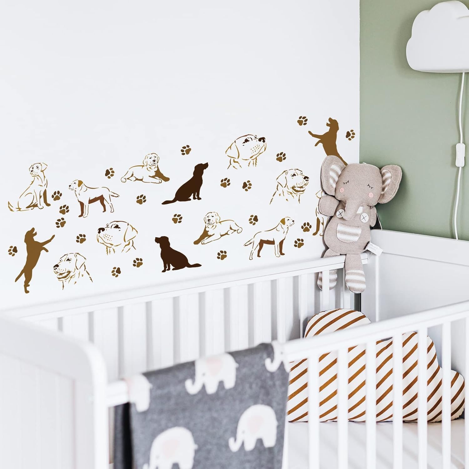 reusable dog stencil for furniture painting