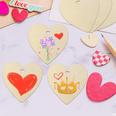 craft wooden hearts for wedding decorations