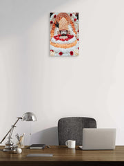 Cliths Khatu Shyam Wall Art Spiritual Hindu Metal Print for Living Room, Home & Office Decoration, Festival Gift Pre-Drilled Aluminum Frame with Waterproof HD Print