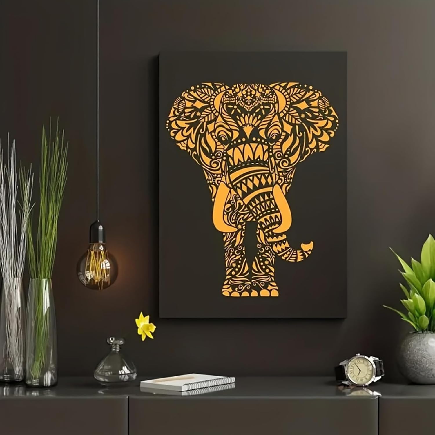 large stencil for wall and panel painting
