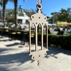 Cliths Set of 7 Wooden Ramadan Decorations DIY Paintable Eid Mubarak Ornaments Islamic Home Decor & Gifts Craft Kit