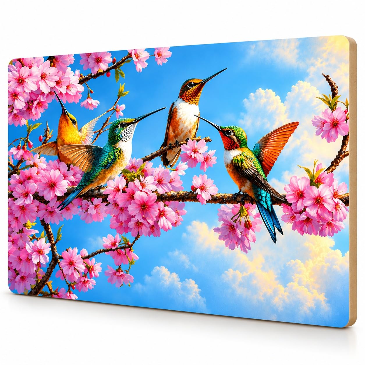 bird and flower wall art for home