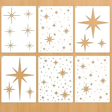 star painting stencil set for diy crafts
