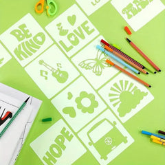 peace love stencil templates