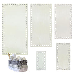 Set of white pegboards with various sizes on a white background