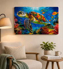 sea turtle wall art for living room