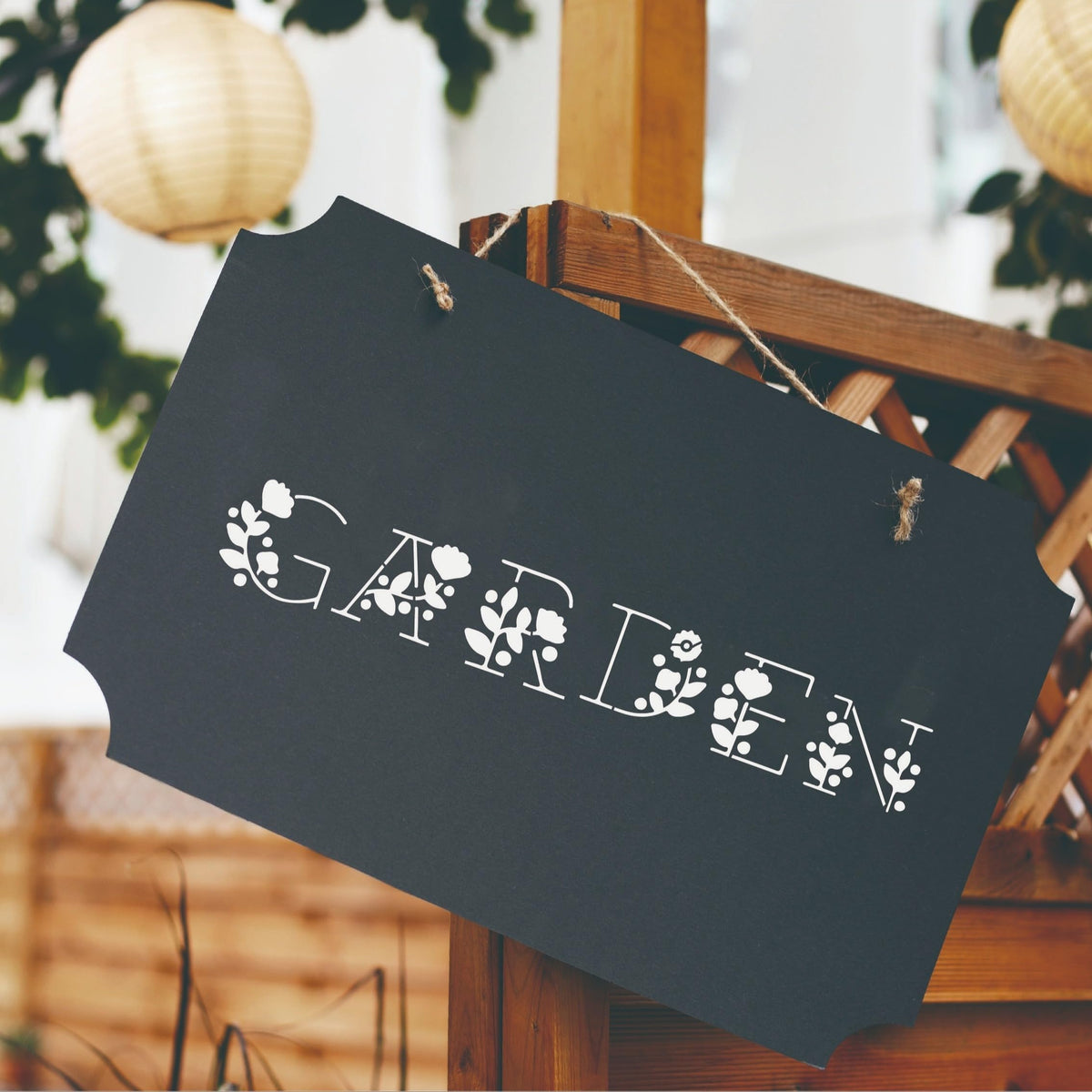 floral alphabet stencil set