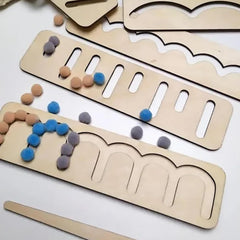 Cliths Montessori Wooden Stencils Set for Toddlers Educational Pre-Writing
