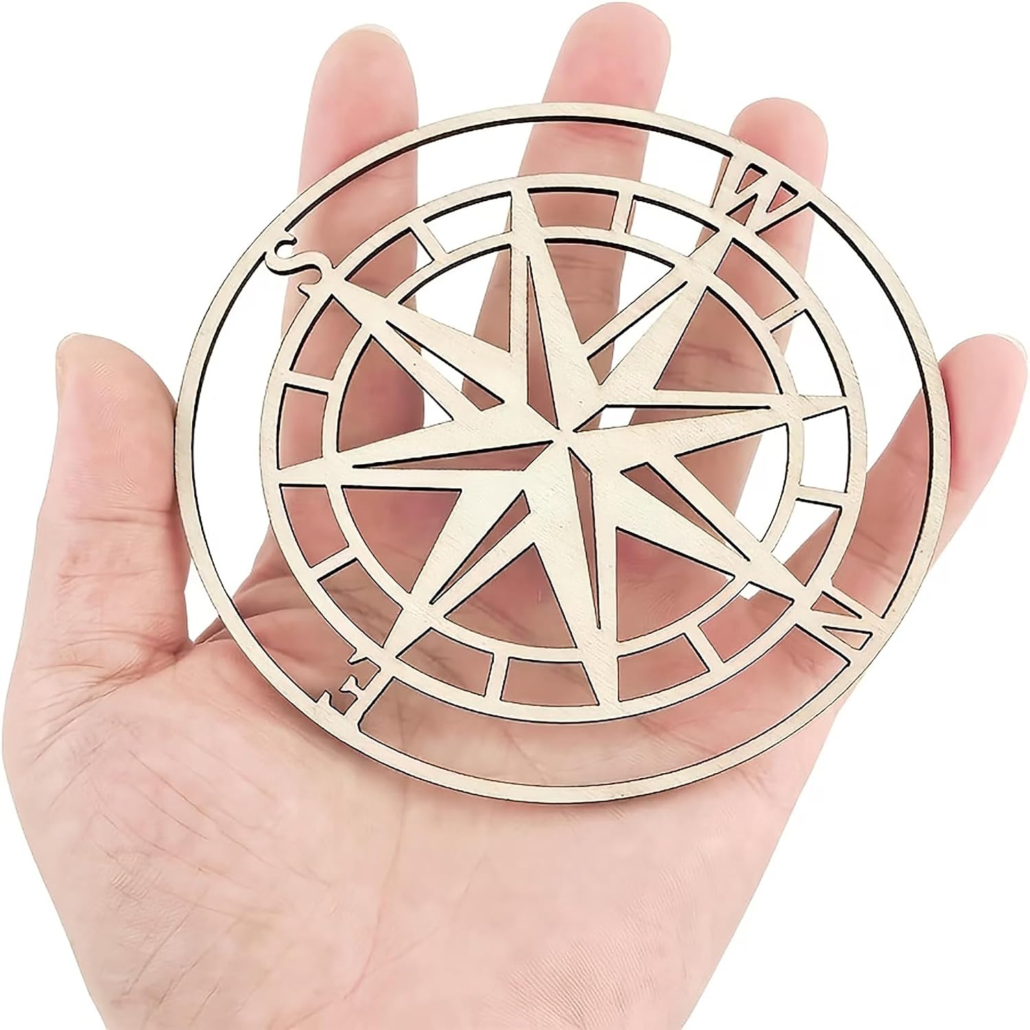 compass shape MDF cutouts