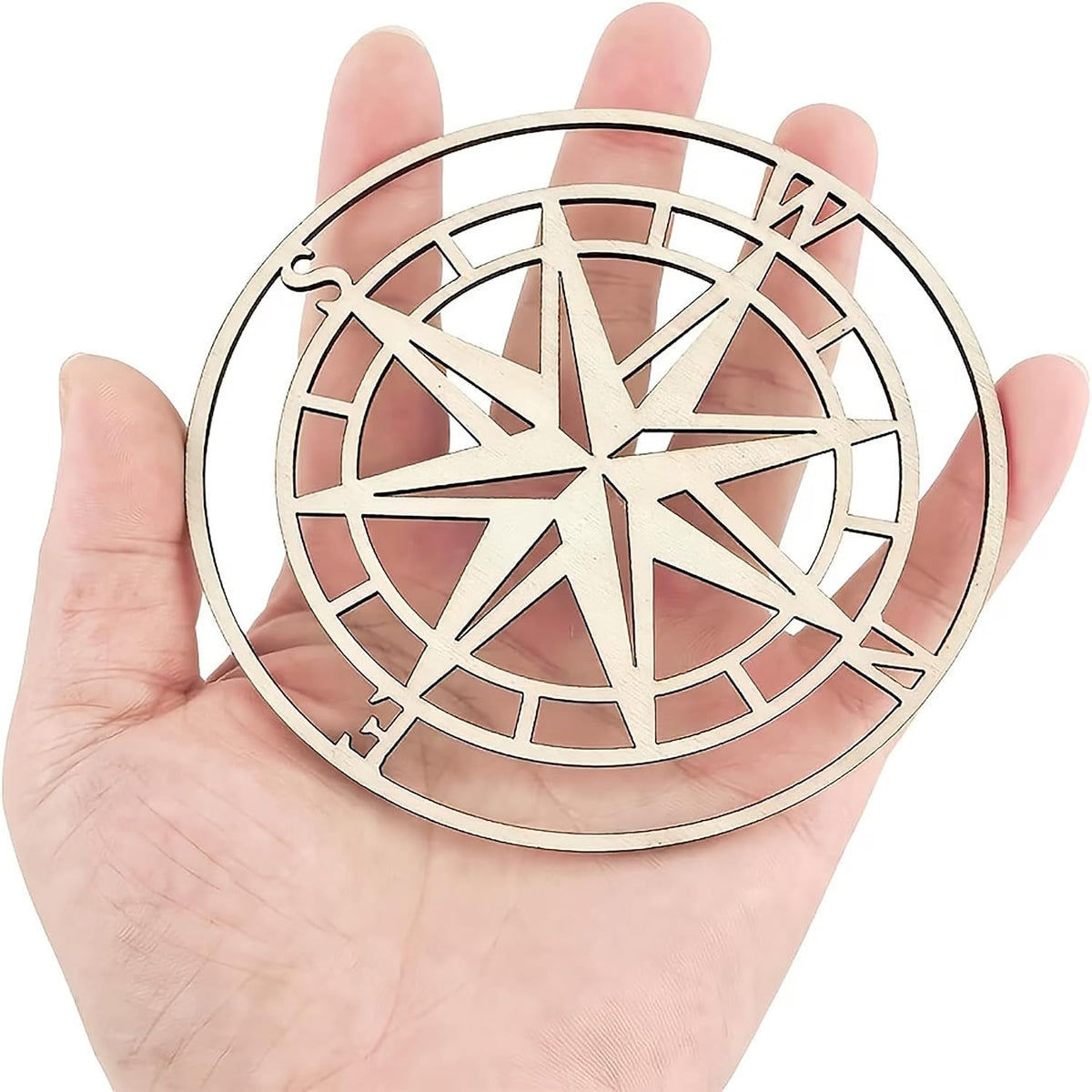 compass shape MDF cutouts