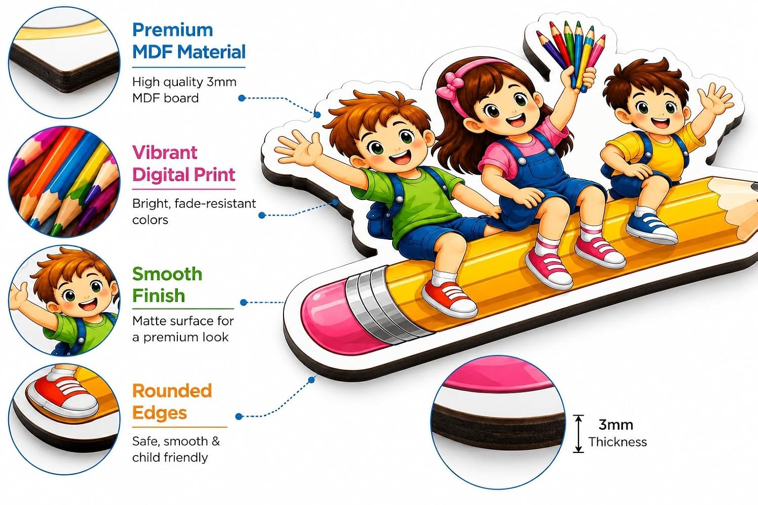 kindergarten learning wall decoration