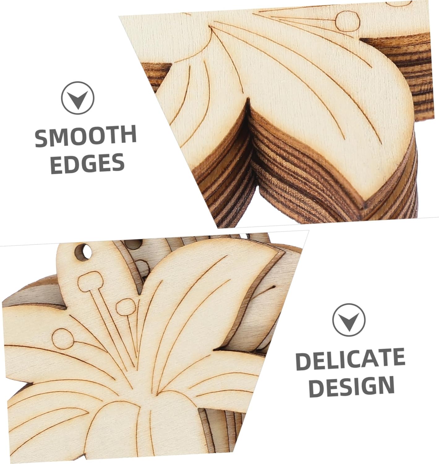 wooden floral decorations